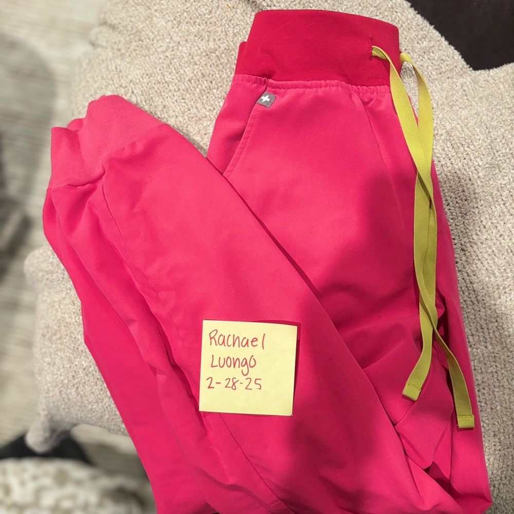FIGS Pink High waisted Zamora XS